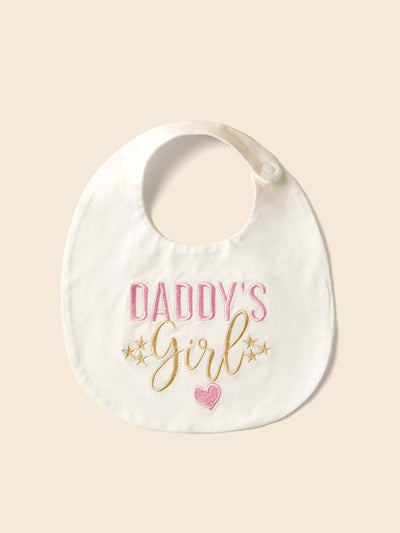 2pcs Baby Random Color Letter Embroidered Bib