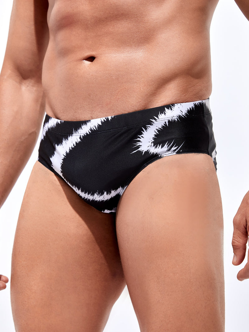 Men Graphic Print Swim Brief