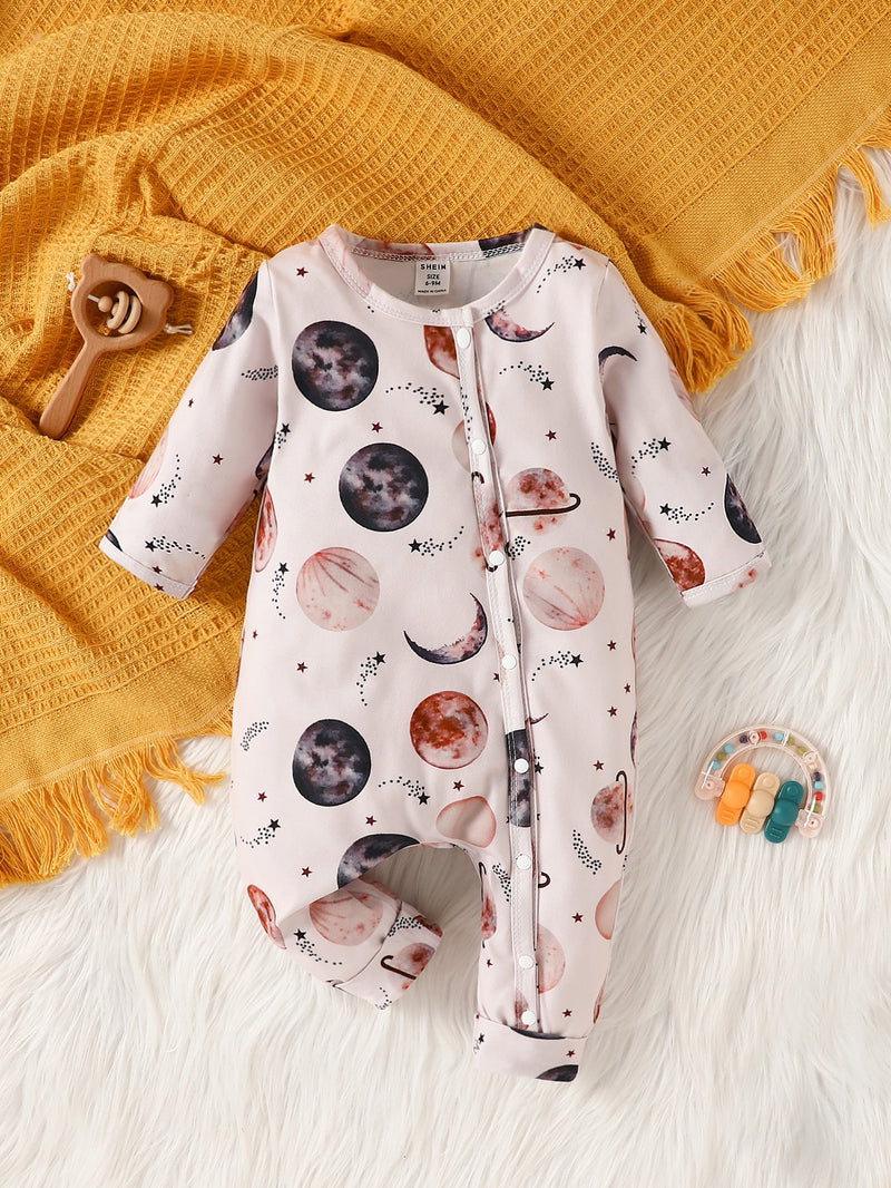 Baby Planet Star Print Jumpsuit