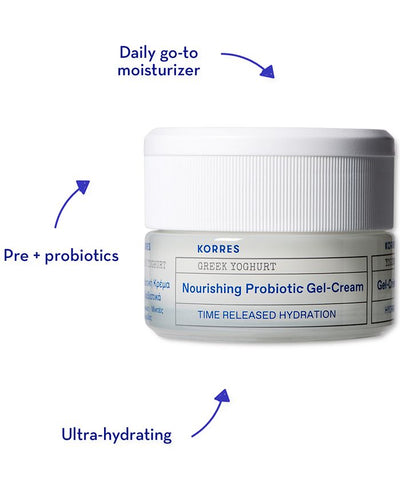 Greek Yoghurt Nourishing Probiotic Gel-Cream, 0.33-oz.