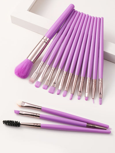 15pcs Duo fiber Makeup Brush Set