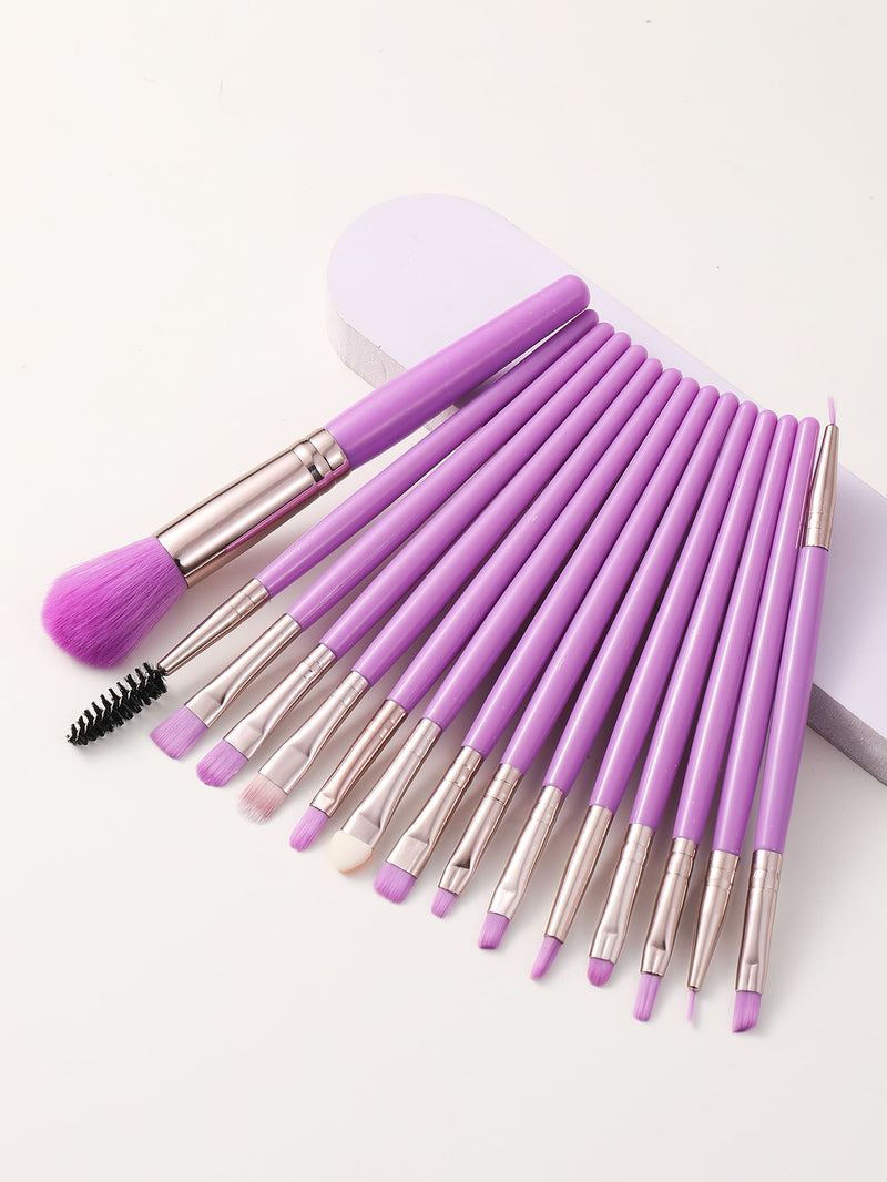 15pcs Duo fiber Makeup Brush Set