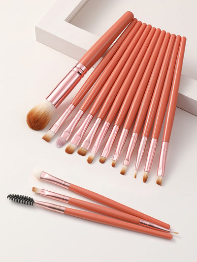 15pcs Duo fiber Makeup Brush Set