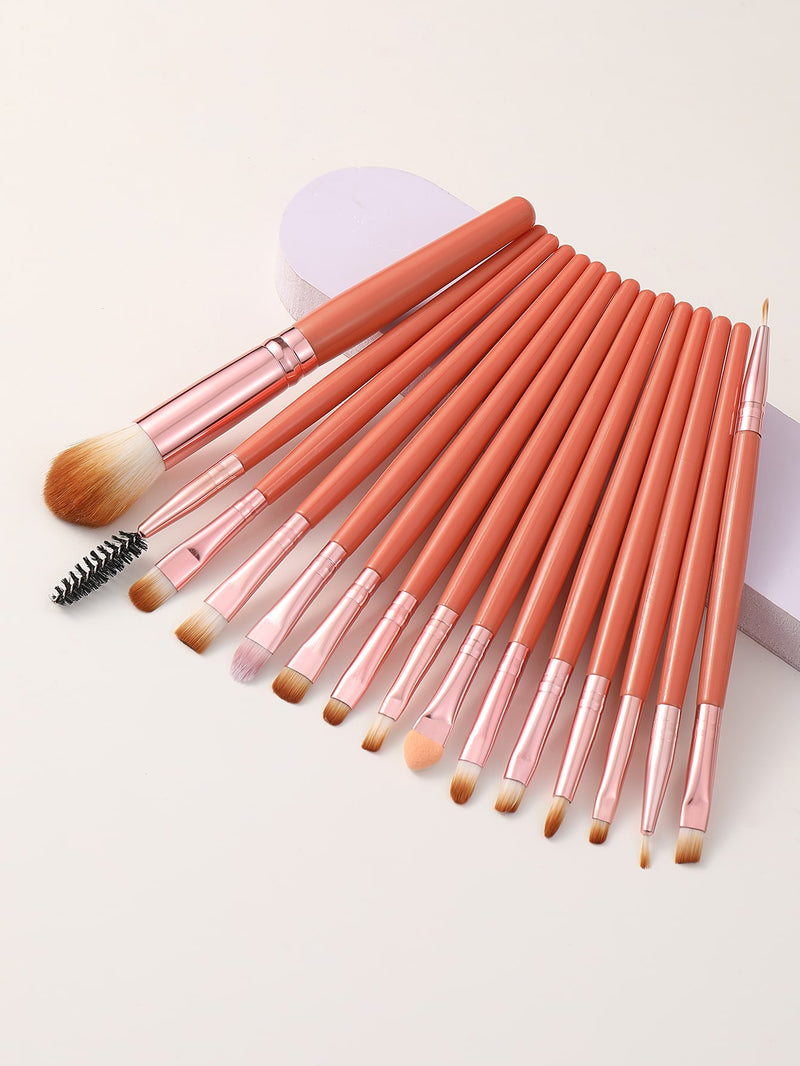 15pcs Duo fiber Makeup Brush Set