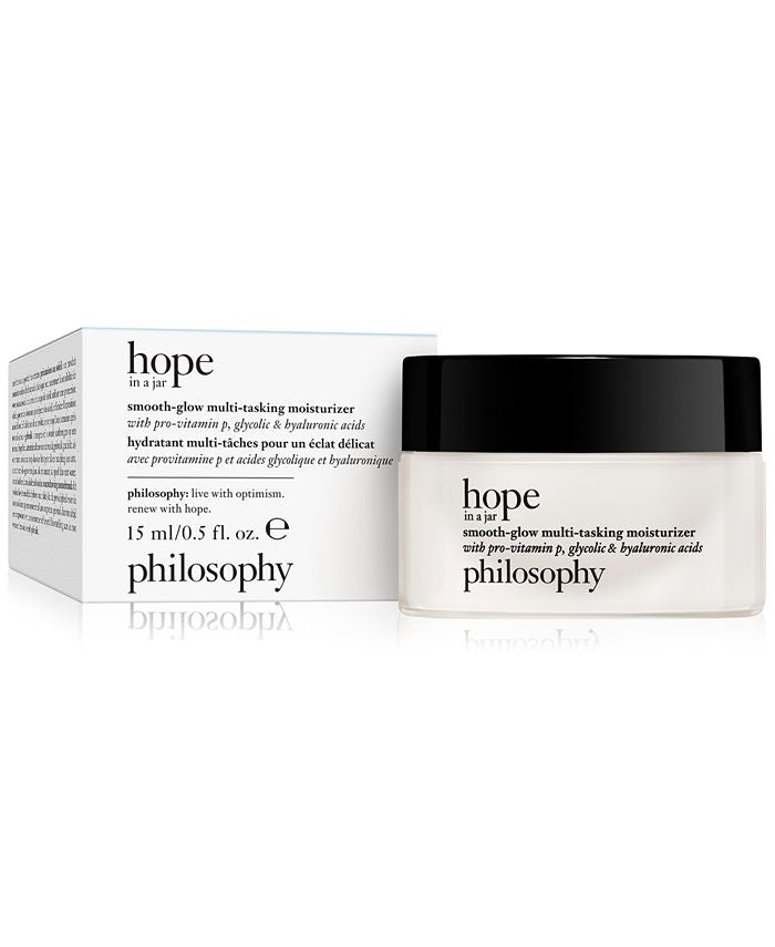 Hope in a jar smooth-glow multi-tasking moisturizer with pro-vitamin p, glycolic & hyaluronic acids, 0.5-oz.
