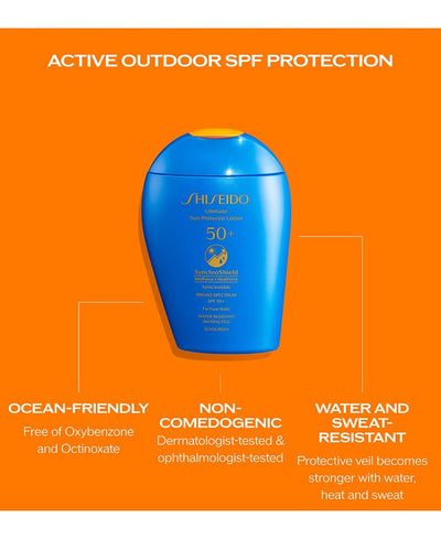 Shiseido Ultimate Sun Protector Lotion SPF 50+ Sunscreen, 5-oz.