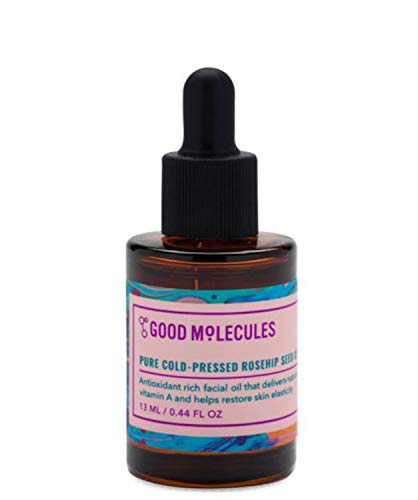 Good Molecules Rosehip Seed Oil 0.44 Oz! Formulated With Pure Cold-Pressed Rosehip Seed Oil! Help Brighten, Hydrate And Nourish Skin! Vegan And Cruelty Free!