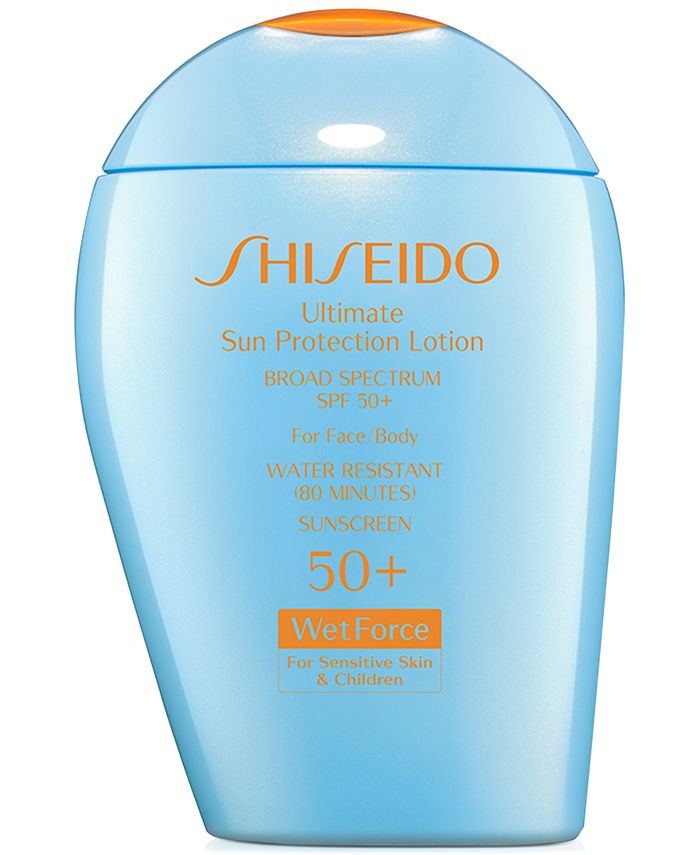 Shiseido Ultimate Sun Protection Lotion WetForce for Sensitive Skin, 3.3 fl. oz.