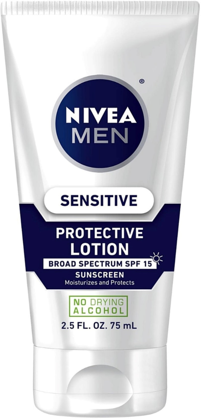 NIVEA Men Sensitive Protective Lotion Sunscreen SPF 15 2.5 oz