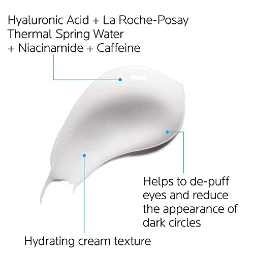 La Roche Posay Hydraphase Intense Hyaluronic Acid Eyes, Reduces Under Eye Bags and Puffiness with Plumping Hydration