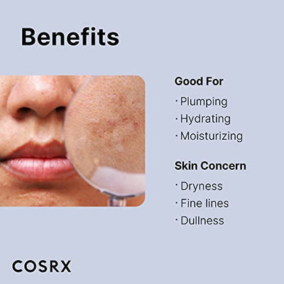 COSRX Pure Hyaluronic acid 3% Serum with Sodium Hyaluronic Acid, Hydration & Moisture Boosting Facial Serum for Fine Lines and Wrinkles, Plump and Repair Dry Skin, 0.67 fl.oz / 20 ml, Animal Testing-Free, Artificial Fragrance-Free, Parabens-Free