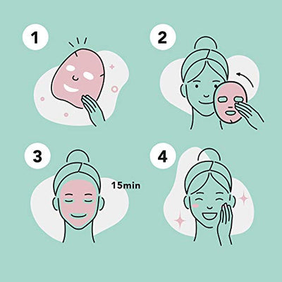 Celavi Collagen Facial Face Mask (24-Sheets) Classic Korean Skincare