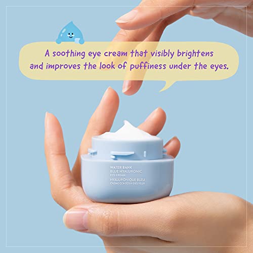 LANEIGE Water Bank Blue Hyaluronic Eye Cream: Hydrate and Visibly Brighten and Reduce Look of Puffiness, 0.8 fl. oz.