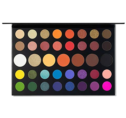 Morphe x James Charles Artistry Palette - 39 Eyeshadows and Pressed Pigments - Crazy Colorful, Deeply Pigmented Shades - Matte, Metallic, and Shimmer shades