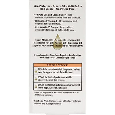 Palmer's Cocoa Butter Formula Moisturizing Skin Therapy Oil for Face with Vitamin E, Rosehip Fragrance, 1 Ounce