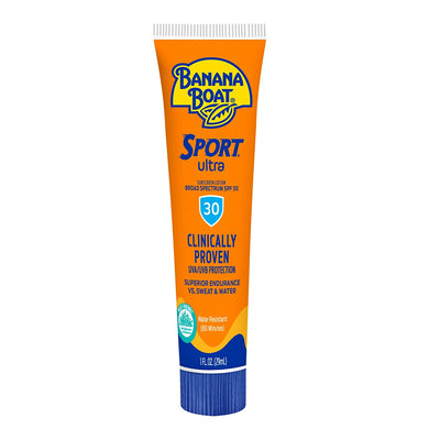 Banana Boat Sport Sunscreen SPF 30 travel size 1 oz (case of 24) Performance Broad Spectrum Sun Care Lotion