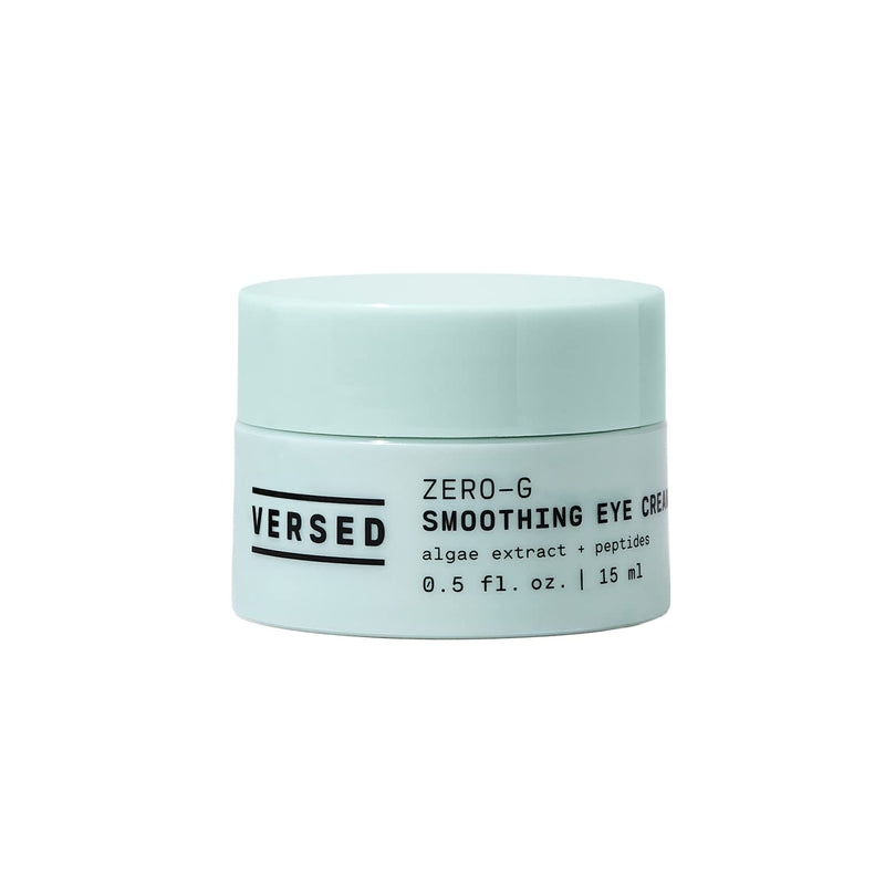 Versed Zero-G Smoothing Eye Cream - Smoothing Algae Extract, Firming Peptides and Deeply Moisturizing Olive Oil Help Improve Appearance of Crow’s Feet - Vegan (0.5 fl oz)