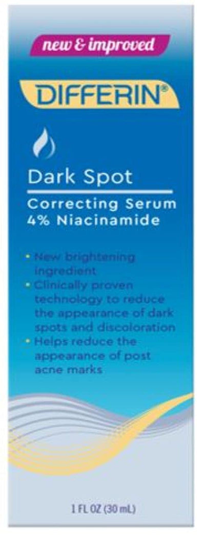 Dark Spot Correcting Face Serum by the makers of Differin Gel, Dark Spot Correcting Serum, Gentle Skin Care for Acne Prone Sensitive Skin, 1 oz