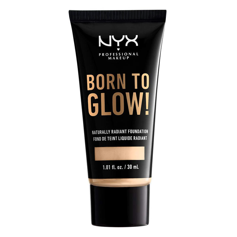 NYX PROFESSIONAL MAKEUP Born To Glow Naturally Radiant Foundation, Medium Coverage