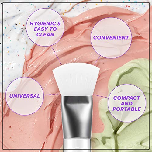 I DEW CARE Mini Scoops Wash Off Face Mask Skin Care Trio + Soft Silicone Face Mask Brush Bundle