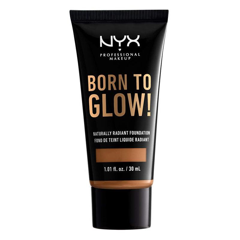 NYX PROFESSIONAL MAKEUP Born To Glow Naturally Radiant Foundation, Medium Coverage