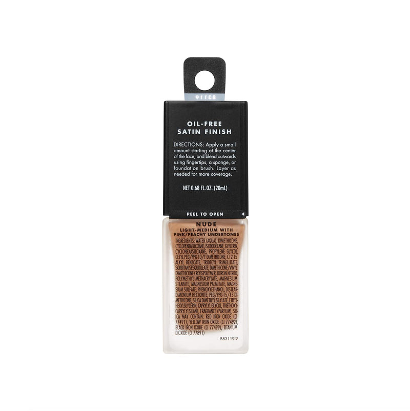 e.l.f. Flawless Finish Foundation, Lightweight & Medium Coverage, Semi-Matte Finish