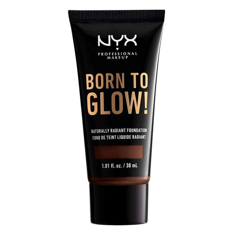 NYX PROFESSIONAL MAKEUP Born To Glow Naturally Radiant Foundation, Medium Coverage