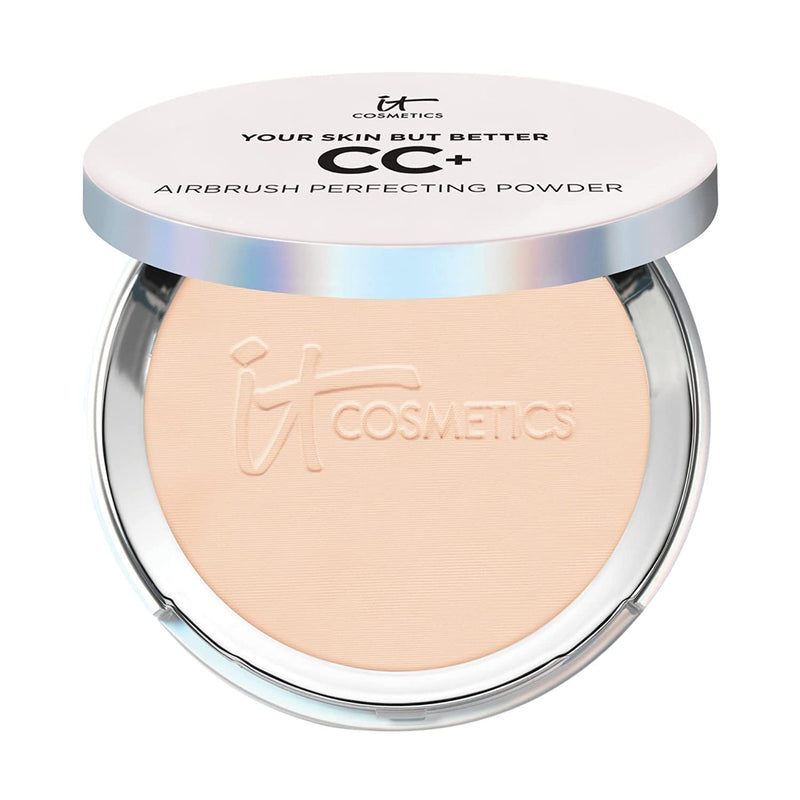 IT Cosmetics CC+ Airbrush Perfecting Powder Foundation - Buildable Full Coverage Of Pores & Dark Spots