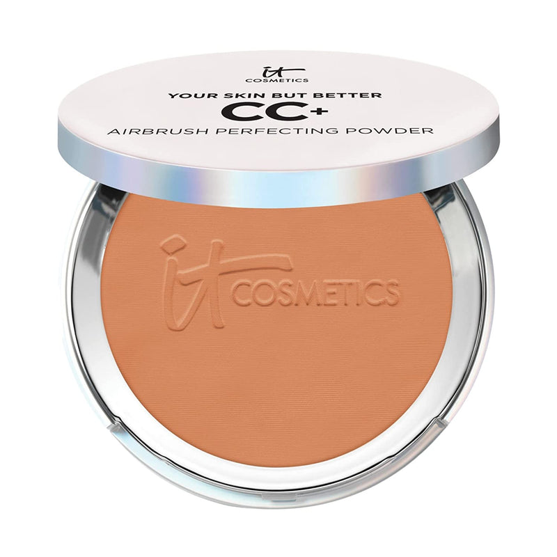 IT Cosmetics CC+ Airbrush Perfecting Powder Foundation - Buildable Full Coverage Of Pores & Dark Spots