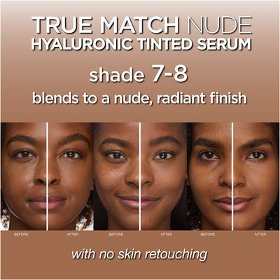 L'Oreal Paris True Match Nude Hyaluronic Tinted Serum Foundation with 1% Hyaluronic acid