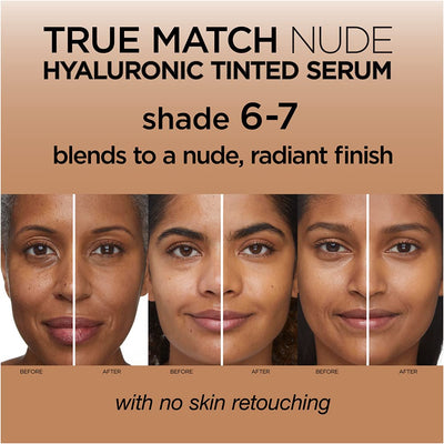 L'Oreal Paris True Match Nude Hyaluronic Tinted Serum Foundation with 1% Hyaluronic acid