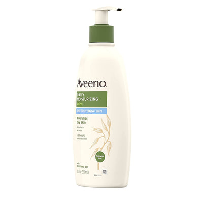 Aveeno Sheer Hydration Daily Moisturizing Lotion for Dry Skin with Soothing Oat, Lightweight, Fast-Absorbing & Fragrance-Free Intense Body Moisturizer, 18 fl. oz