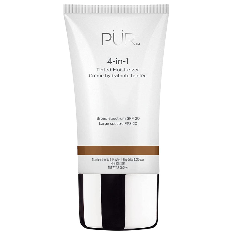 PÜR 4-in-1 Tinted Moisturizer With SPF 20 - Hydrating Face Moisturizer, Primer, & Foundation With Shea Butter, Aloe Vera & Vitamin B3