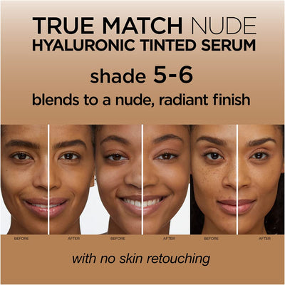 L'Oreal Paris True Match Nude Hyaluronic Tinted Serum Foundation with 1% Hyaluronic acid