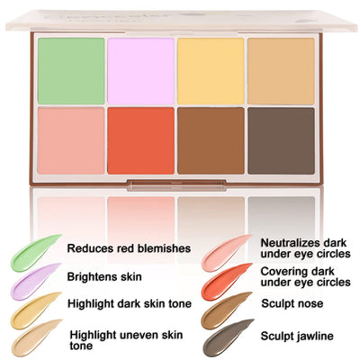 UCANBE Face Concealer Contour Cream Makeup Palette