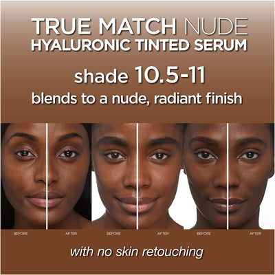 L'Oreal Paris True Match Nude Hyaluronic Tinted Serum Foundation with 1% Hyaluronic acid