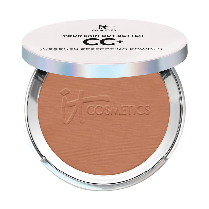 IT Cosmetics CC+ Airbrush Perfecting Powder Foundation - Buildable Full Coverage Of Pores & Dark Spots