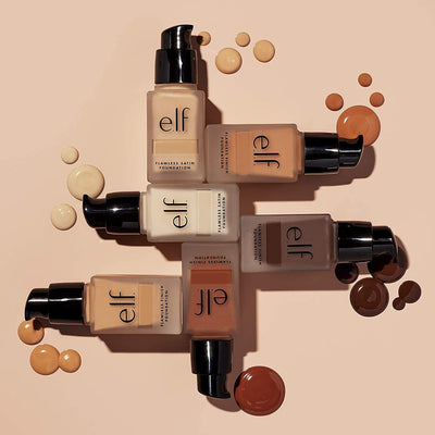 e.l.f. Flawless Finish Foundation, Lightweight & Medium Coverage, Semi-Matte Finish