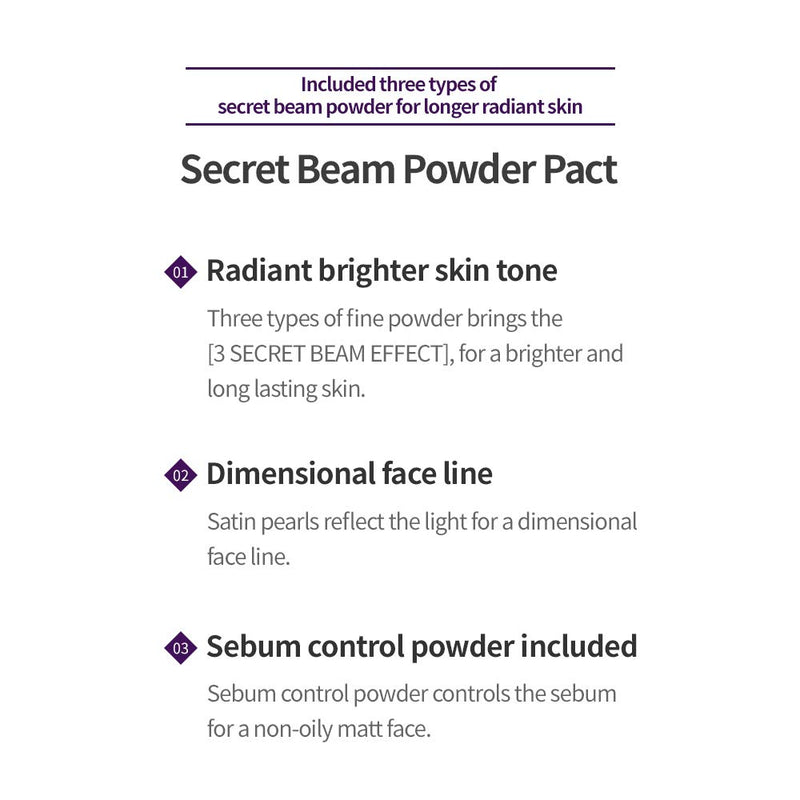 ETUDE HOUSE Secret beam Powder pact 