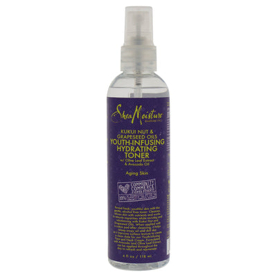 Kukui Nut and Grapeseed Oils Youth-Infusing Hydrating Toner by Shea Moisture for Unisex - 4 oz Toner