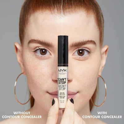 NYX PROFESSIONAL MAKEUP Can't Stop Won't Stop Contour Concealer, 24h Full Coverage Matte Finish