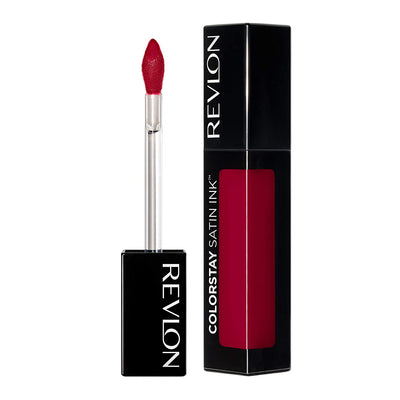 Revlon ColorStay Satin Ink Crown Jewels Liquid Lipstick, Longlasting & Waterproof Lipcolor, Moisturizing Creamy Formula Infused with Black Currant Seed Oil