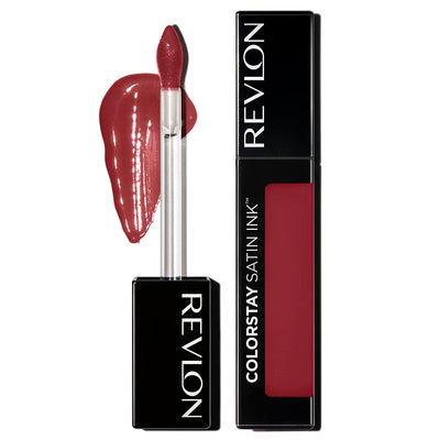 Revlon ColorStay Satin Ink Crown Jewels Liquid Lipstick, Longlasting & Waterproof Lipcolor, Moisturizing Creamy Formula Infused with Black Currant Seed Oil