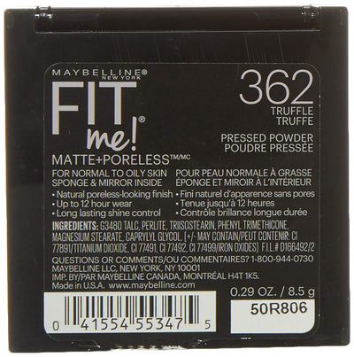 Maybelline New York Fit Me Matte + Poreless Pressed Face Powder Makeup