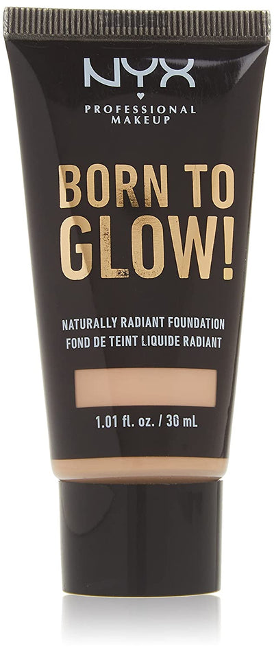 NYX PROFESSIONAL MAKEUP Born To Glow Naturally Radiant Foundation, Medium Coverage