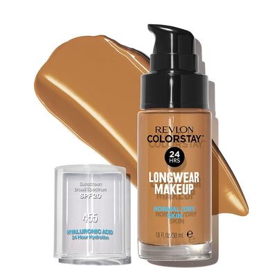 Liquid Foundation by Revlon, ColorStay Face Makeup for Normal and Dry Skin