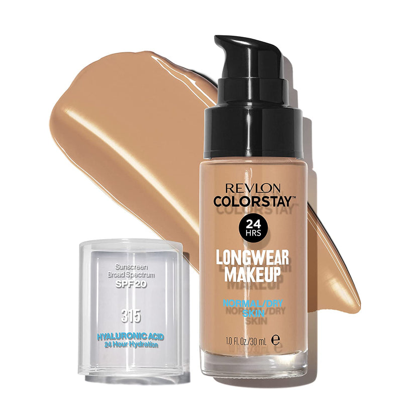 Liquid Foundation by Revlon, ColorStay Face Makeup for Normal and Dry Skin