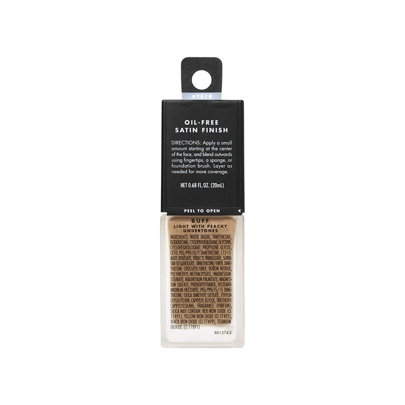 e.l.f. Flawless Finish Foundation, Lightweight & Medium Coverage, Semi-Matte Finish