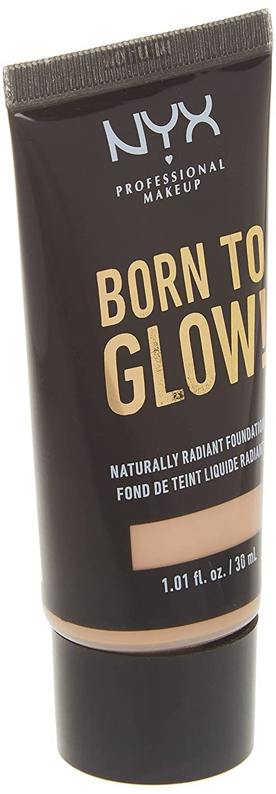 NYX PROFESSIONAL MAKEUP Born To Glow Naturally Radiant Foundation, Medium Coverage