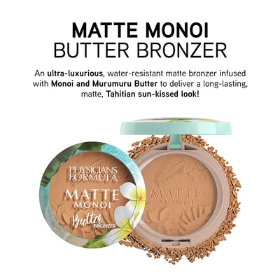 Physicians Formula Matte Monoi Butter Bronzer Matte Bronzer Powder Face Makeup, Dermatologist Tested, Bronzer